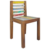 NNEVL Dining Chairs 4 pcs Solid Reclaimed Wood