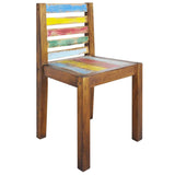 NNEVL Dining Chairs 4 pcs Solid Reclaimed Wood