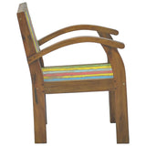 NNEVL Armchair Multicolour Solid Reclaimed Wood