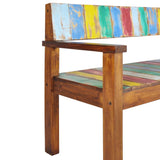 NNEVL Bench 115 cm Solid Reclaimed Wood