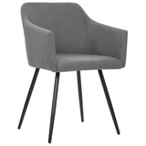 NNEVL Dining Chairs 4 pcs Light Grey Fabric