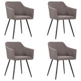 NNEVL Dining Chairs 4 pcs Taupe Fabric
