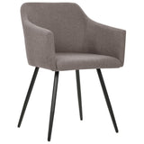 NNEVL Dining Chairs 4 pcs Taupe Fabric