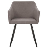 NNEVL Dining Chairs 4 pcs Taupe Fabric