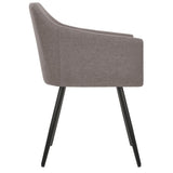 NNEVL Dining Chairs 4 pcs Taupe Fabric