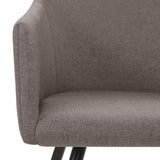 NNEVL Dining Chairs 4 pcs Taupe Fabric