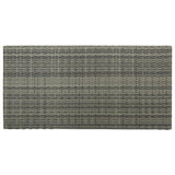 NNEVL 5 Piece Garden Bar Set with Cushions Poly Rattan Grey