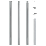 NNEVL Sunshade Sail Pole 250 cm Stainless Steel