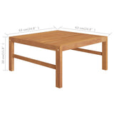 NNEVL 3 Piece Garden Lounge Set with Dark Grey Cushions Teak Wood