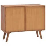 NNEVL Chest of Drawers 90x35x75 cm Solid Teak Wood