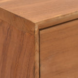 NNEVL Chest of Drawers 90x35x75 cm Solid Teak Wood