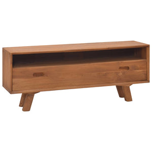 NNEVL TV Cabinet 110x30x45 cm Solid Teak Wood