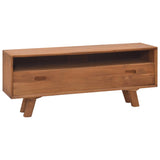 NNEVL TV Cabinet 110x30x45 cm Solid Teak Wood
