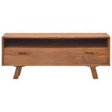 NNEVL TV Cabinet 110x30x45 cm Solid Teak Wood