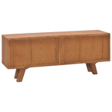 NNEVL TV Cabinet 110x30x45 cm Solid Teak Wood