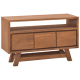 NNEVL TV Cabinet 80x30x50 cm Solid Teak Wood