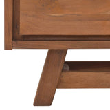 NNEVL TV Cabinet 80x30x50 cm Solid Teak Wood