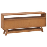 NNEVL TV Cabinet 110x30x50 cm Solid Teak Wood