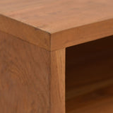 NNEVL TV Cabinet 110x30x40 cm Solid Teak Wood