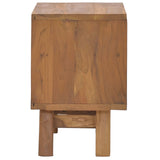 NNEVL Bedside Cabinet 40x30x45 cm Solid Teak Wood