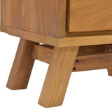NNEVL Bedside Cabinet 40x30x45 cm Solid Teak Wood