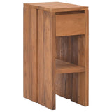 NNEVL Bedside Cabinet 20x35x50 cm Solid Teak Wood