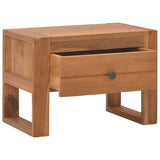 NNEVL Bedside Cabinet 50x30x35 cm Solid Teak Wood