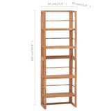 NNEVL Shelving Unit 60x30x180 cm Solid Teak Wood