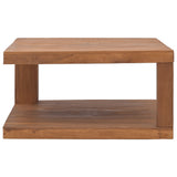NNEVL Coffee Table 65x65x33 cm Solid Teak Wood