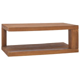 NNEVL Coffee Table 90x50x35 cm Solid Teak Wood