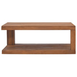 NNEVL Coffee Table 90x50x35 cm Solid Teak Wood