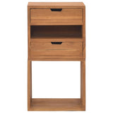 NNEVL Storage Cabinet 40x30x76 cm Solid Teak Wood