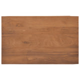 NNEVL TV Cabinet with Wheels 80x50x42 cm Solid Teak Wood