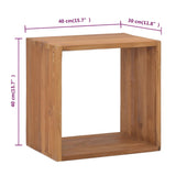 NNEVL Bedside Cabinet 40x30x40 cm Solid Teak Wood