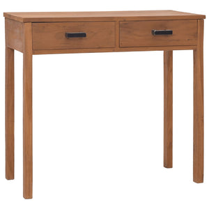 NNEVL Office Desk 81x40x75 cm Solid Teak Wood