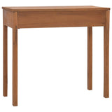 NNEVL Office Desk 81x40x75 cm Solid Teak Wood