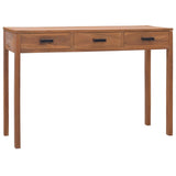 NNEVL Office Desk 110x40x75 cm Solid Teak Wood