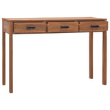 NNEVL Office Desk 110x40x75 cm Solid Teak Wood