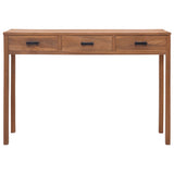 NNEVL Office Desk 110x40x75 cm Solid Teak Wood