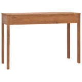 NNEVL Office Desk 110x40x75 cm Solid Teak Wood