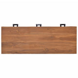 NNEVL Office Desk 110x40x75 cm Solid Teak Wood