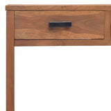 NNEVL Office Desk 110x40x75 cm Solid Teak Wood
