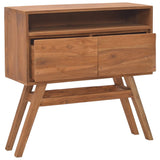 NNEVL Console Table 80x30x80 cm Solid Teak Wood