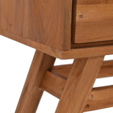 NNEVL Console Table 80x30x80 cm Solid Teak Wood