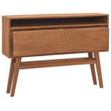 NNEVL Console Table 110x30x79 cm Solid Teak Wood