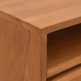 NNEVL Console Table 110x30x79 cm Solid Teak Wood