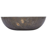 NNEVL Sink Grey Ø40x12 cm Marble