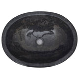 NNEVL Sink Black 53x40x15 cm Marble