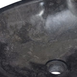 NNEVL Sink Black 53x40x15 cm Marble