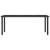 NNEVL 9 Piece Garden Dining Set Poly Rattan Black